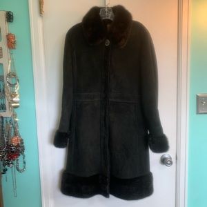 Coach Shearling & Mink Coat